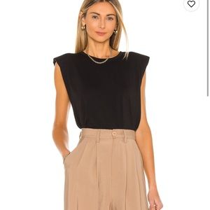 Sanctuary shoulder pad tee